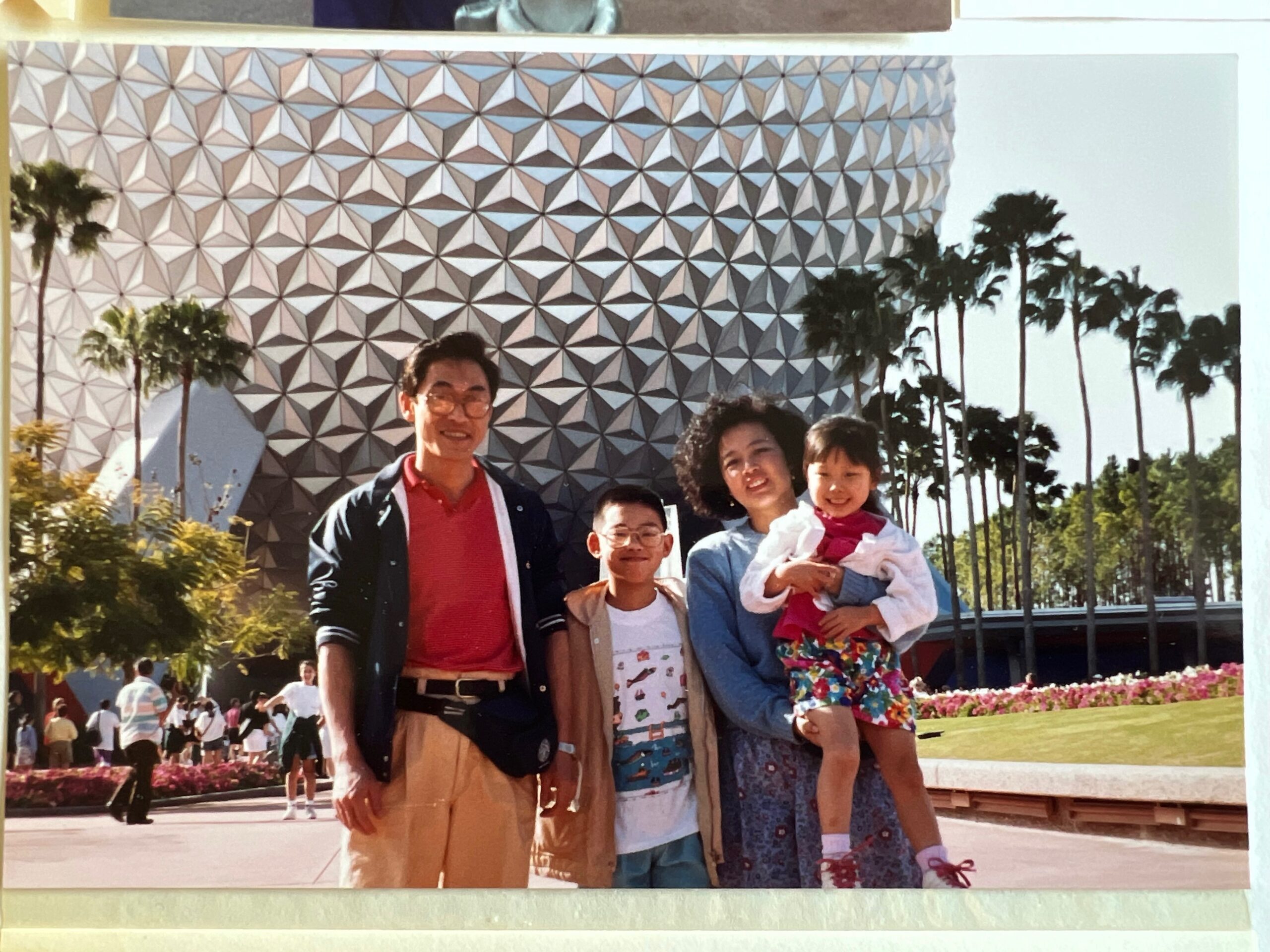 Hwang family photo at Disney World